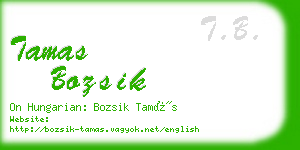 tamas bozsik business card